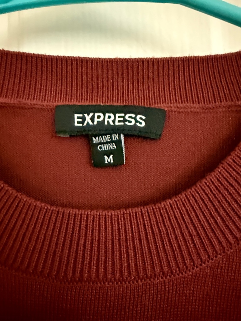 Express Knit Tie-Waist Sleeveless Midi Dress in Wine - Picture 2 of 3